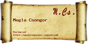 Megla Csongor névjegykártya