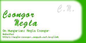 csongor megla business card